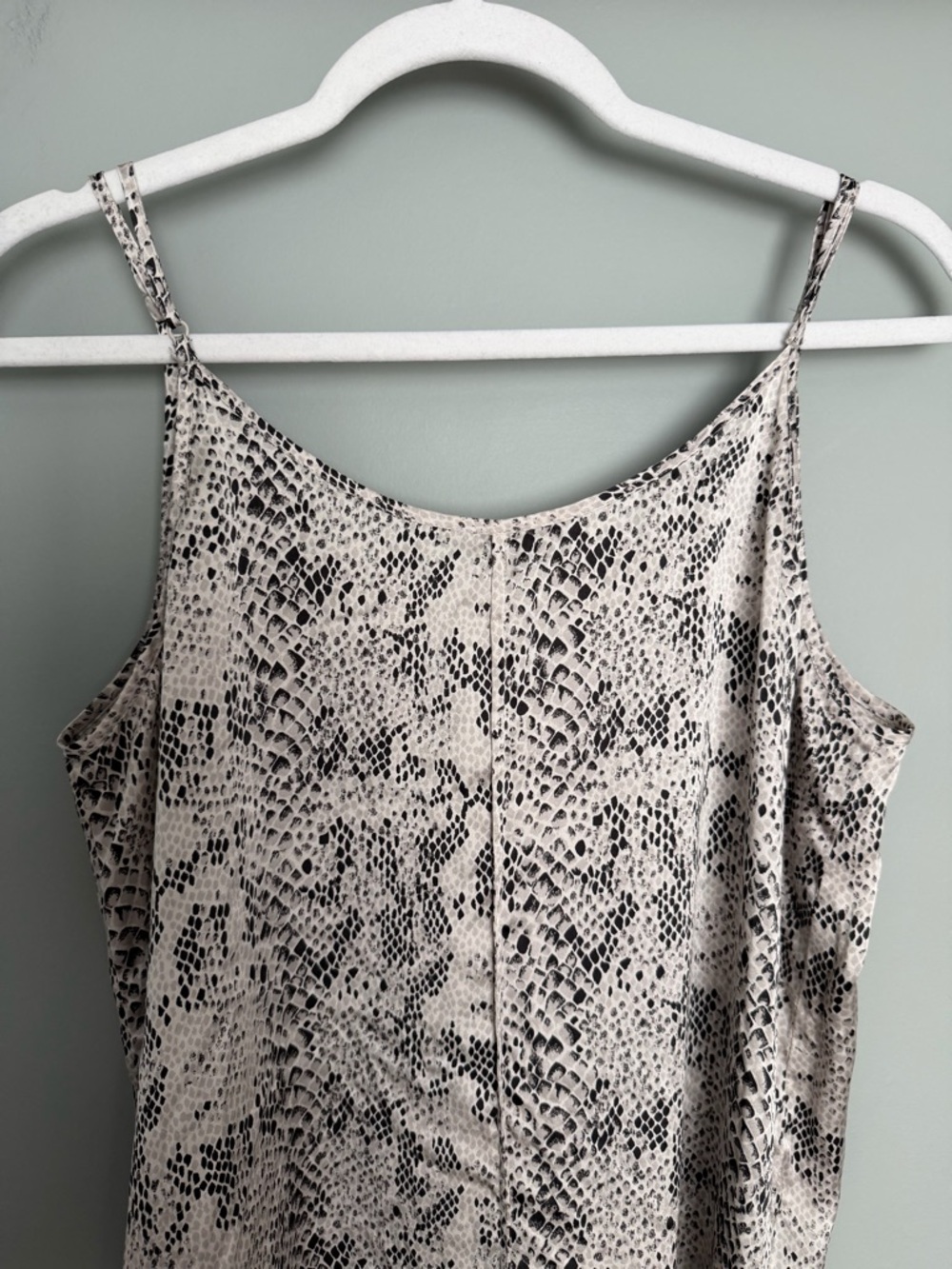 ATM Anthony Thomas Melillo 100% Silk Snakeskin Print Camisole Tank Pavement/Haze - Picture 9 of 14